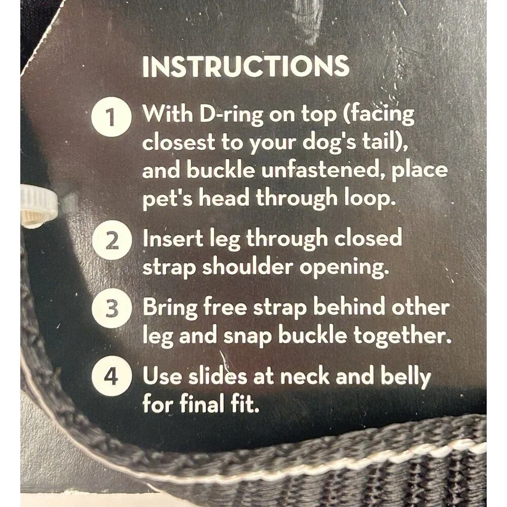 KONG Padded Harness for Dogs Size Small Black Ultra Durable